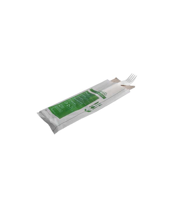 FORCHETTA COMPOSTABILE CON TOVAGLIOLO 1 VELO PZ 100