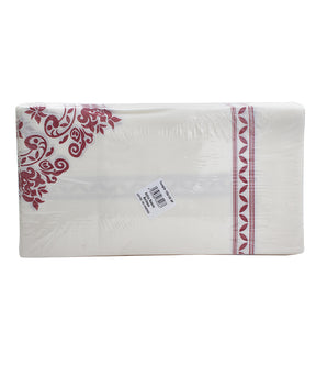 TOVAGLIA CARTA A SECCO DECORO ANTICO ROSONE CM 100X100 PZ 25