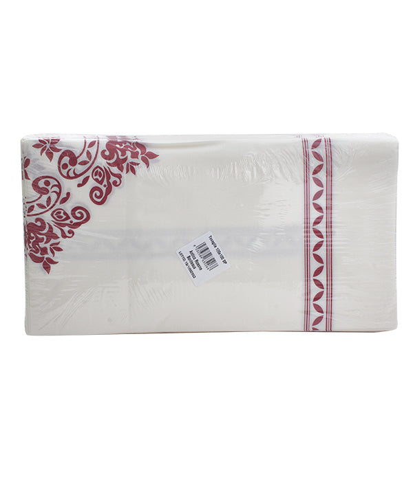 TOVAGLIA CARTA A SECCO DECORO ANTICO ROSONE CM 100X100 PZ 25