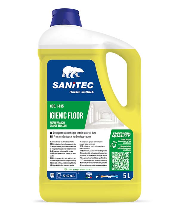 DETERGENTE PAVIMENTI IGIENIC FLOOR FIORI D'ARANCIO 1410 SANITEC KG 5