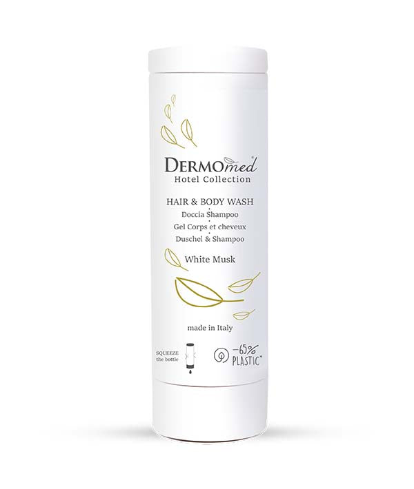 CORTESIA HOTEL DOCCIA SHAMPOO MUSCHIO BIANCO ML 300 
DERMOMED PZ 12