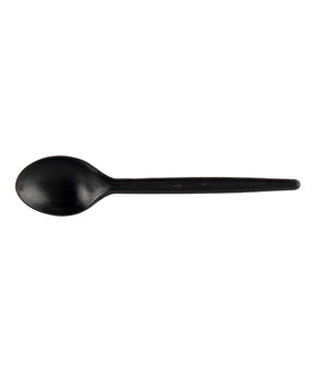 CUCCHIAINO MINI NERO BIODEGRADABILE CM 10 PZ 50