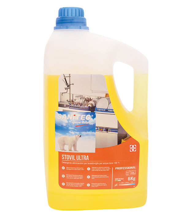 DETERGENTE LAVASTOVIGLIE STOVIL ULTRA ACQUE DURE 1140 
SANITEC KG 6