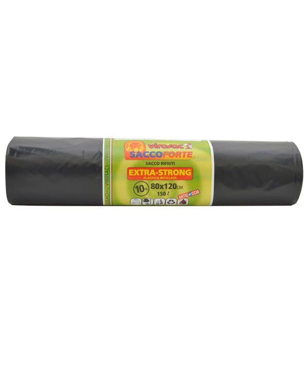 SACCO IMMONDIZIA NERO VIROSAC CM 80X120 PZ 10