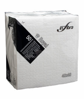 TOVAGLIOLI BIANCHI 4 VELI ROYAL INFIBRA CM 40X40 PZ 50