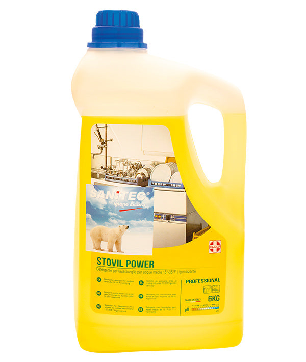 DETERGENTE LAVASTOVIGLIE STOVIL POWER ACQUE MEDIE 
1120 SANITEC KG 6