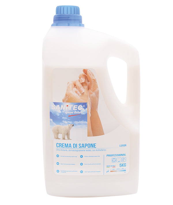 SAPONE CREMA MANI LUXOR ANTIBATTERICO 1021 SANITEC KG 5