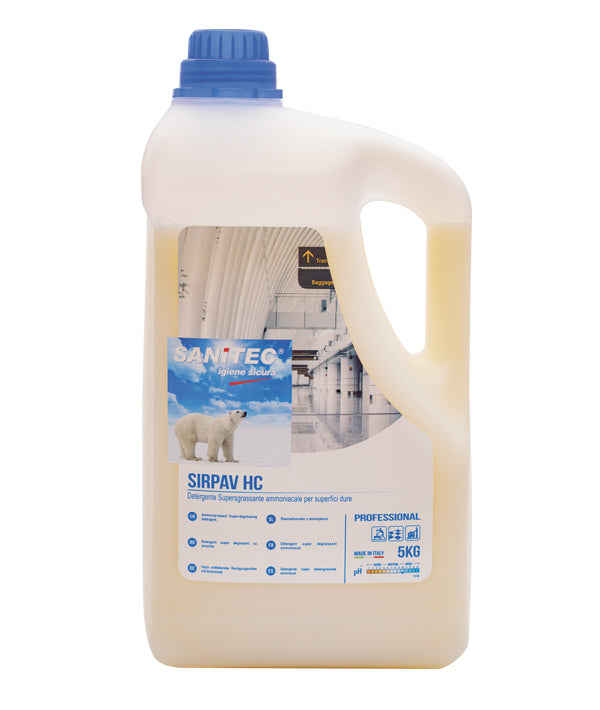 DETERGENTE UNIVERSALE SUPERSGRASSANTE SIRPAV HC 
AMMONIACALE 1422 SANITEC KG 5