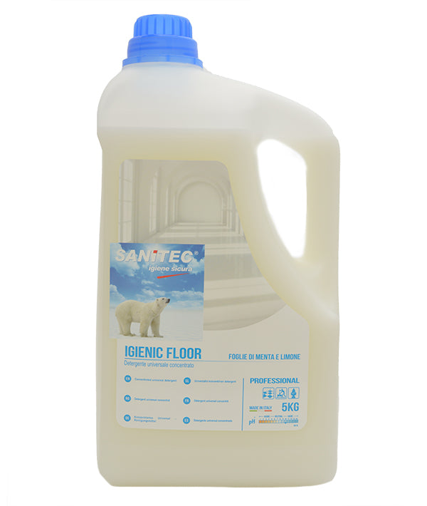 DETERGENTE PAVIMENTI IGIENIC FLOOR MENTA / LIMONE 1410 SANITEC KG 5