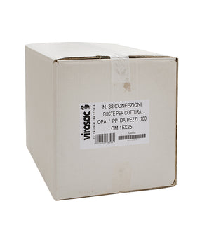 SACCHETTO SOTTOVUOTO PER COTTURA CM 15X25 PZ 100