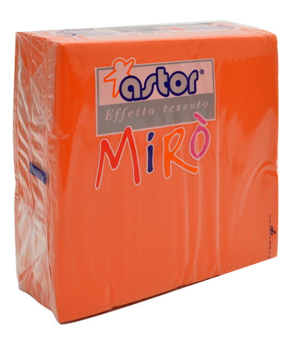 TOVAGLIOLI ARANCIO 2 VELI GOFFRATI MIRO' CM 38X38 PZ 40