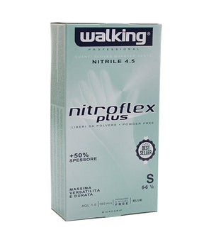 GUANTI MONO NITROFLEX TG .S BLU SENZA POLVERE PZ 100