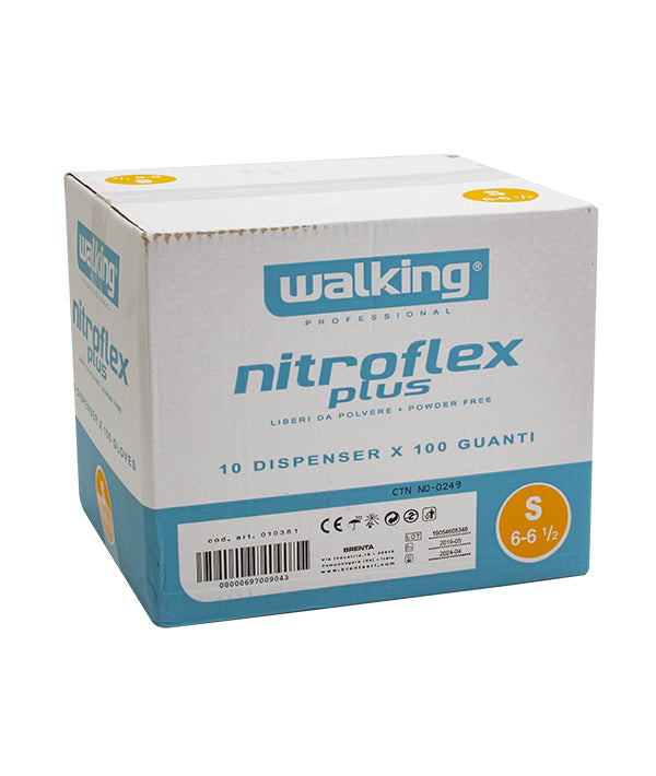 GUANTI MONO NITROFLEX TG .S BLU SENZA POLVERE PZ 100