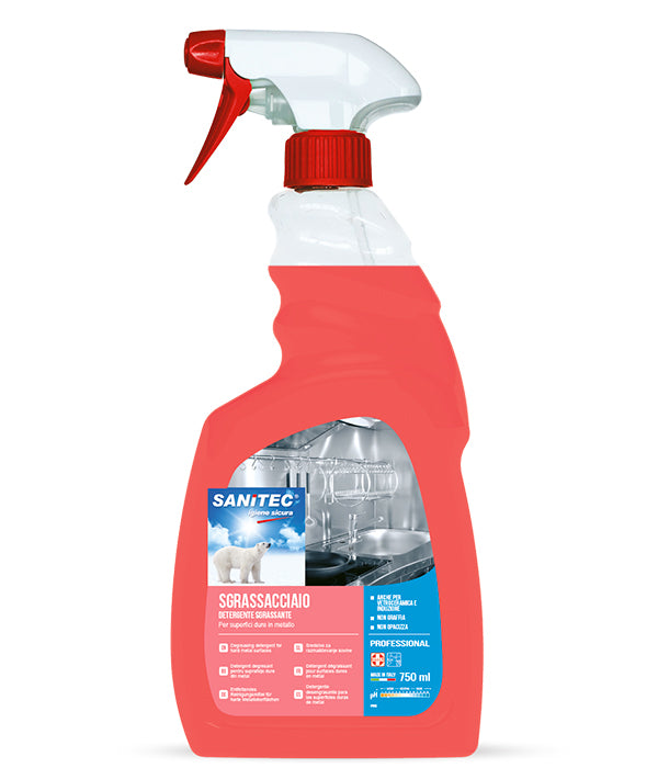 SGRASSACCIAIO INOX-RAME-OTTONE-ALLUMINIO 1875 SANITEC ML 750