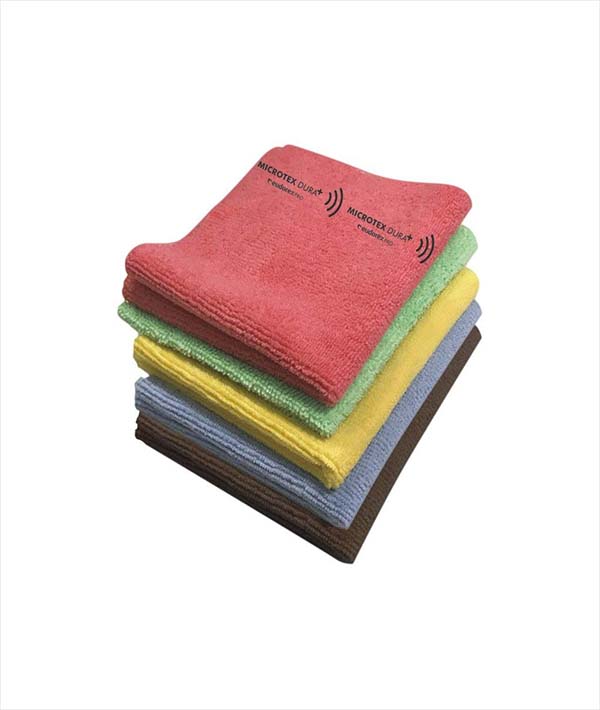 PANNO MICROTEX ROSSO ALTO RISCHIO BATTERI CM 40X40 PZ 10