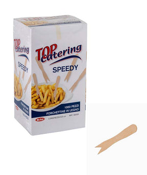 FORCHETTINA BAMBOO 2 PUNTE CM 9 PZ 1000