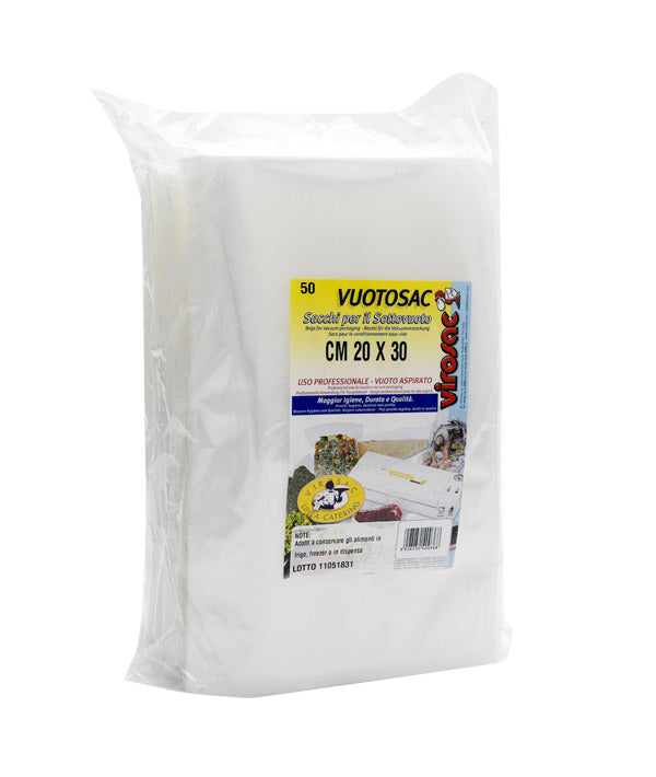 SACCHETTO SOTTOVUOTO GOFFRATO VIROSAC CM 20X30 PZ 50