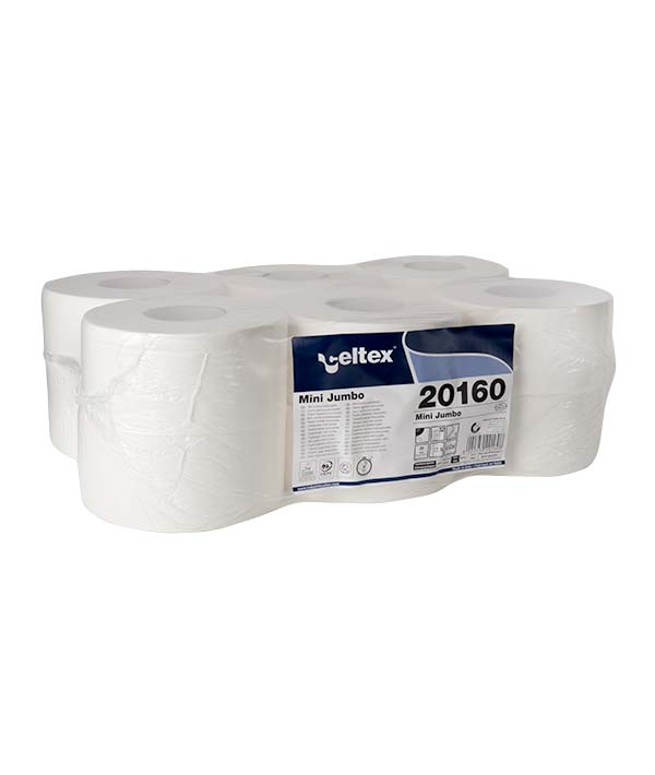 CARTA IGIENICA MINI JUMBO 9' 2 VELI CELTEX PZ 12