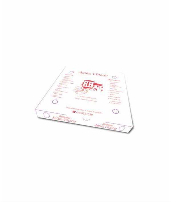 BOX PIZZA PERSONALIZZATO ANTICA VITTORIO CM 32,5 PZ 100