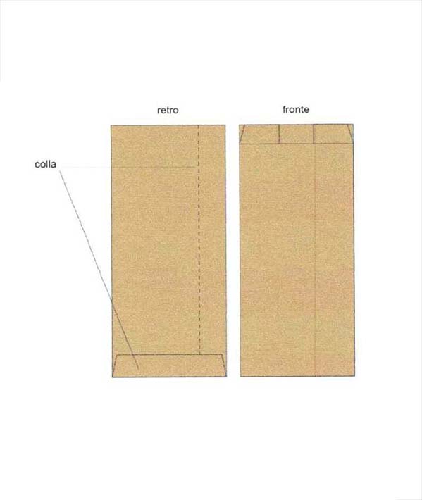 SACCHETTI CARTA AVANA PER ALIMENTI CM 17X34 PZ 1000