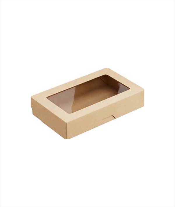 SCATOLA ASPORTO CON COPERCHIO H 4 TRASPARENTE CM 12X20 PZ 25