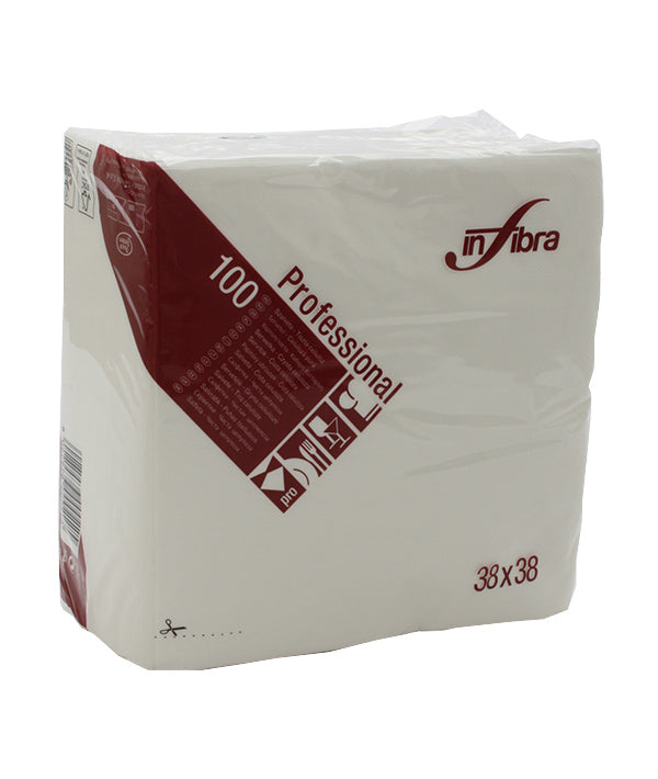 TOVAGLIOLI BIANCO 2 VELI TOUCH SYSTEM INFIBRA CM 38X38 PZ 100