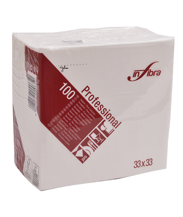 TOVAGLIOLI BIANCO 2 VELI TOUCH SYSTEM INFIBRA CM 33X33 PZ 100