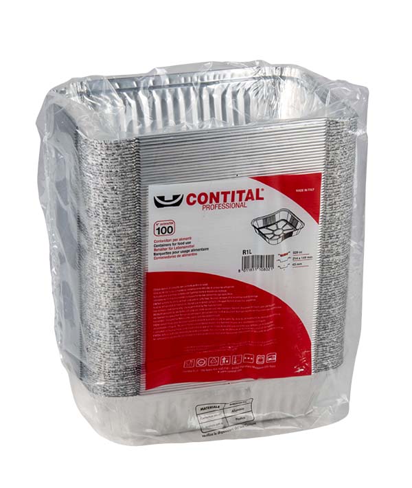 VASCHETTA ALLUMINIO 3 PORZIONI PER COPERCHIO COD. 93285 
21,4X15X4,3 PZ 100