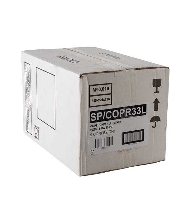 COPERCHIO VASCHETTA ALLUMINIO 6 PORZIONI PZ 50