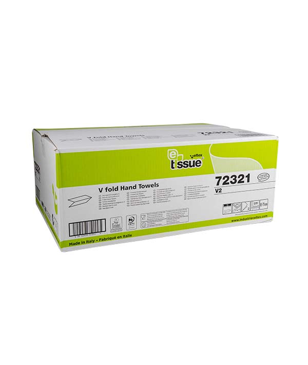ASCIUGAMANO PIEGATO V 2 VELI ECO 21,5X21 E-TISSUE PZ 15