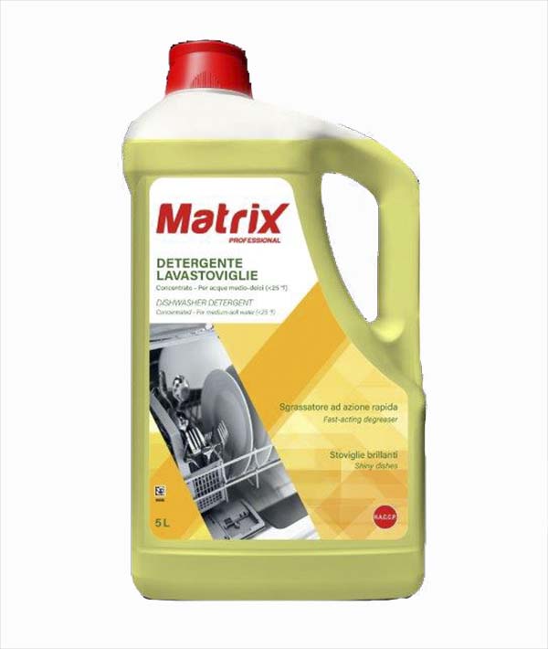 DETERGENTE LAVASTOVIGLIE ACQUE MEDIE MATRIX XM103 KG 5,7
