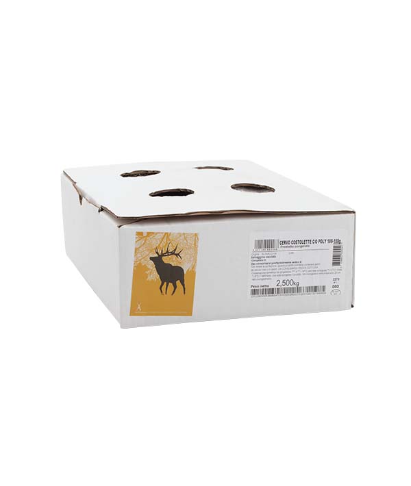 COSTOLETTE DI CERVO 100/130g CONGELATO PZ 19/22 KG 2,5