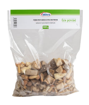 FUNGHI MISTO BOSCO EXTRA CON PORCINI 10% VALDORA KG 1